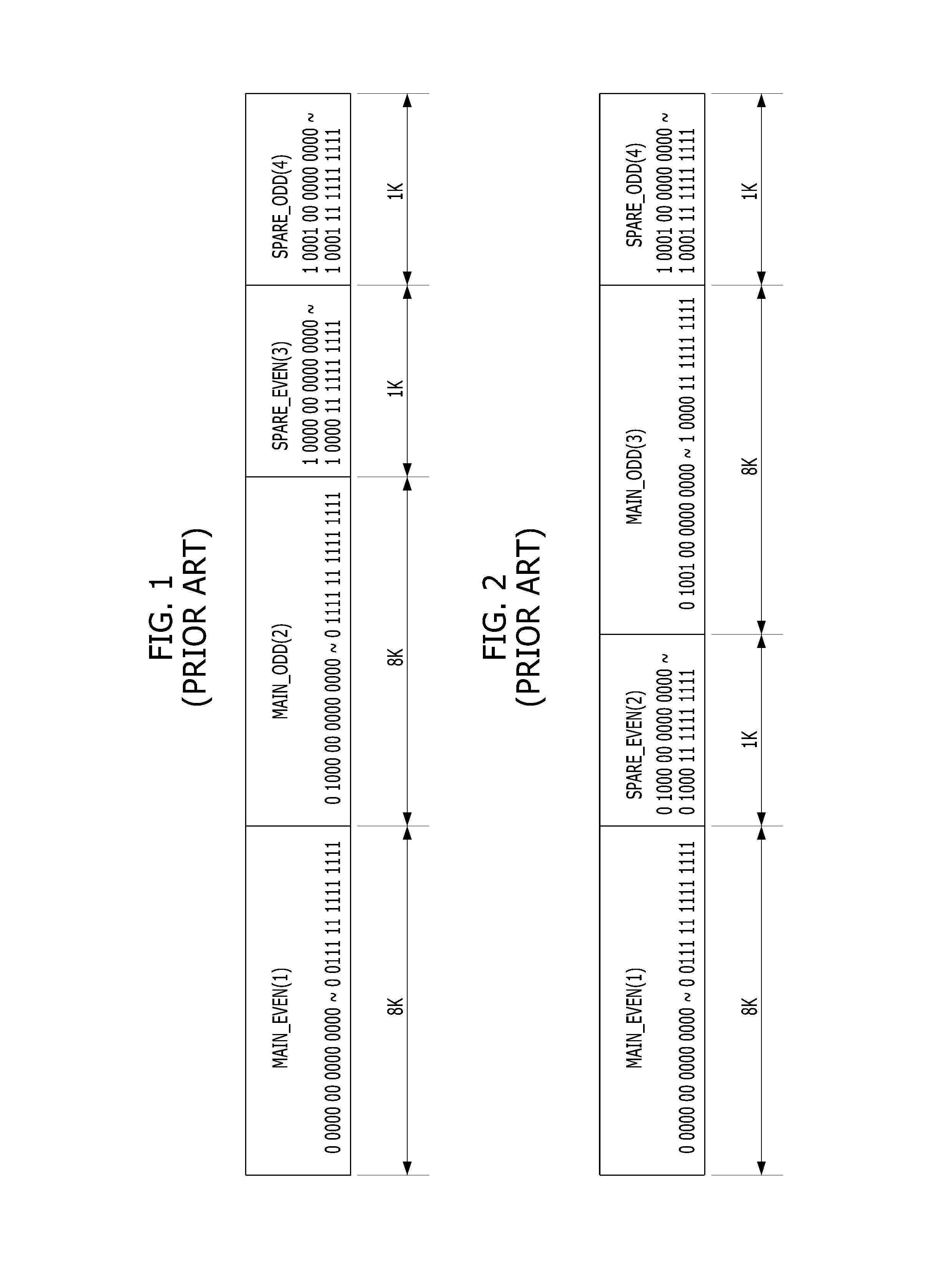 Semiconductor memory device mapping external address as internal address wherein internal addresses of spare cells of two blocks differ by upper most bit and internal addresses of main cells of two blocks differ by upper most bit and the internal addresses of main cell and spare cell of each block differ by one bit and operating method for the same