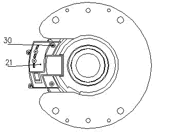 Integrated decelerating clutch for washing machine motor