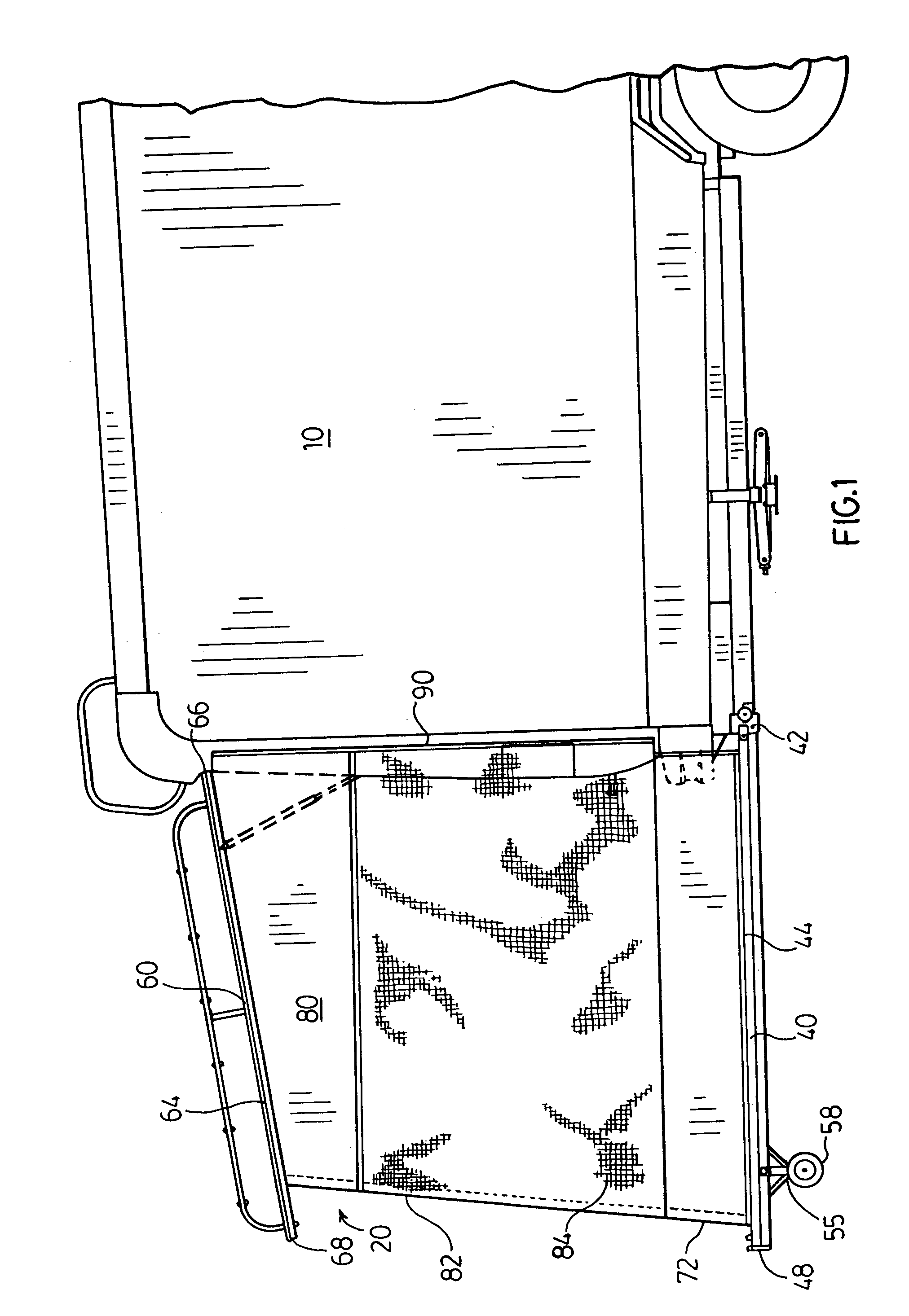 Extendable trailer patio room