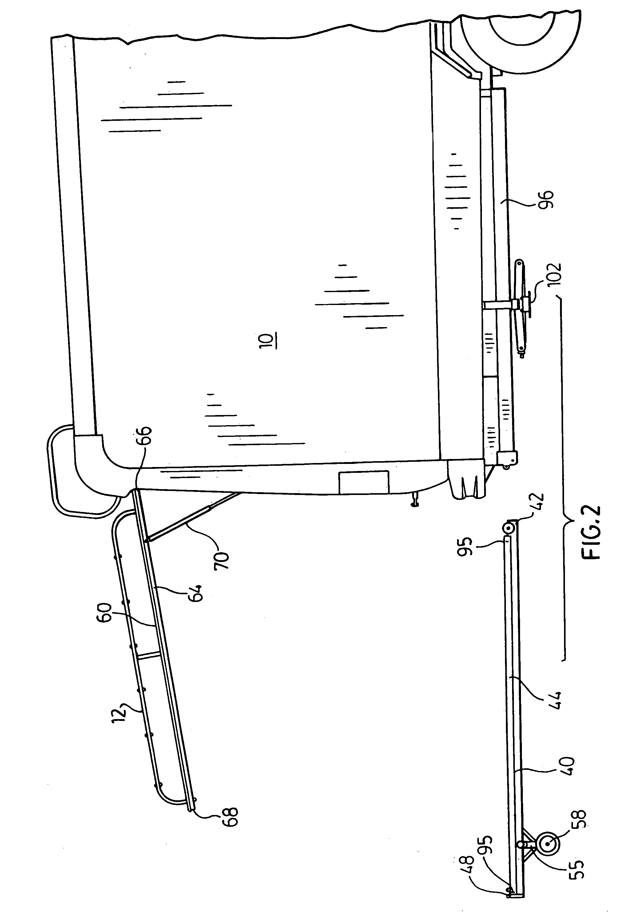 Extendable trailer patio room