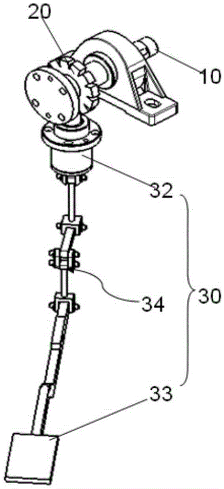 Locking mechanism of overturning clamp
