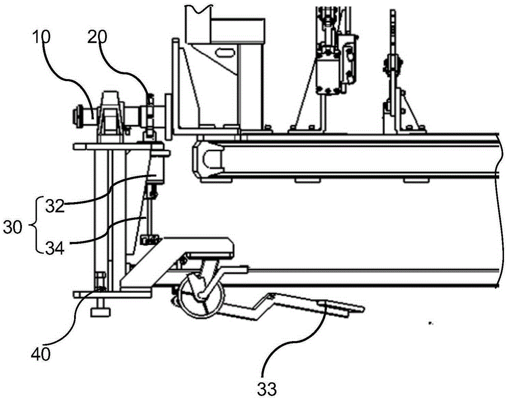 Locking mechanism of overturning clamp