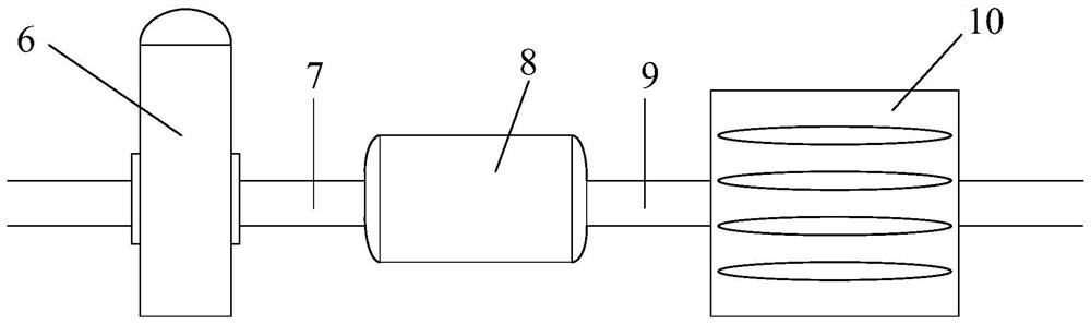 RRAM array water-cooling heat dissipation device based on packaging part deionized water