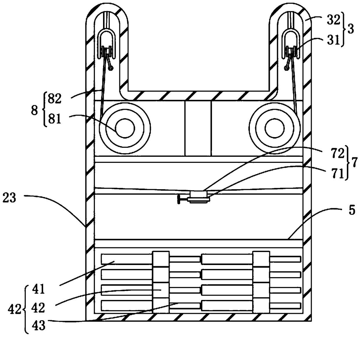 High-rise fire self-rescue device