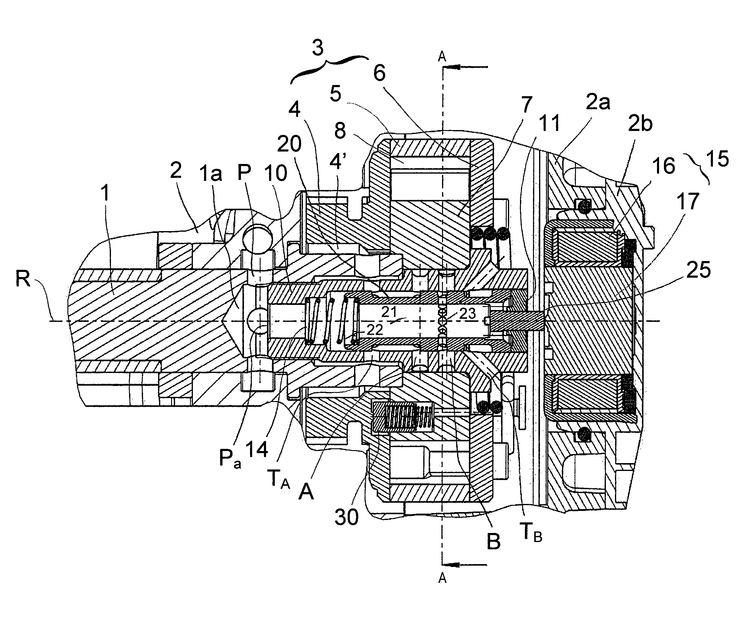 Cam shaft phase setter comprising a control valve for hydraulically adjusting the phase position of a cam shaft