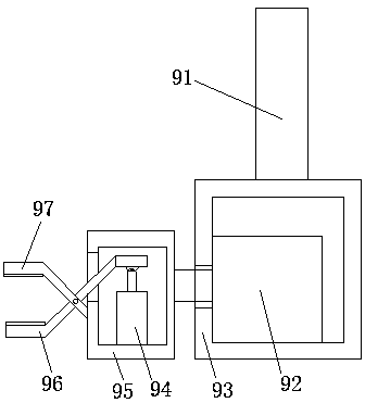 Wafer scanning cleaning swing arm device