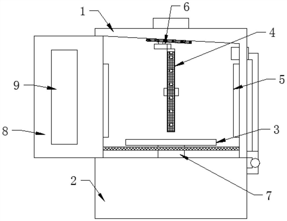 Tar processing production line and assay instrument cleaning and drying device