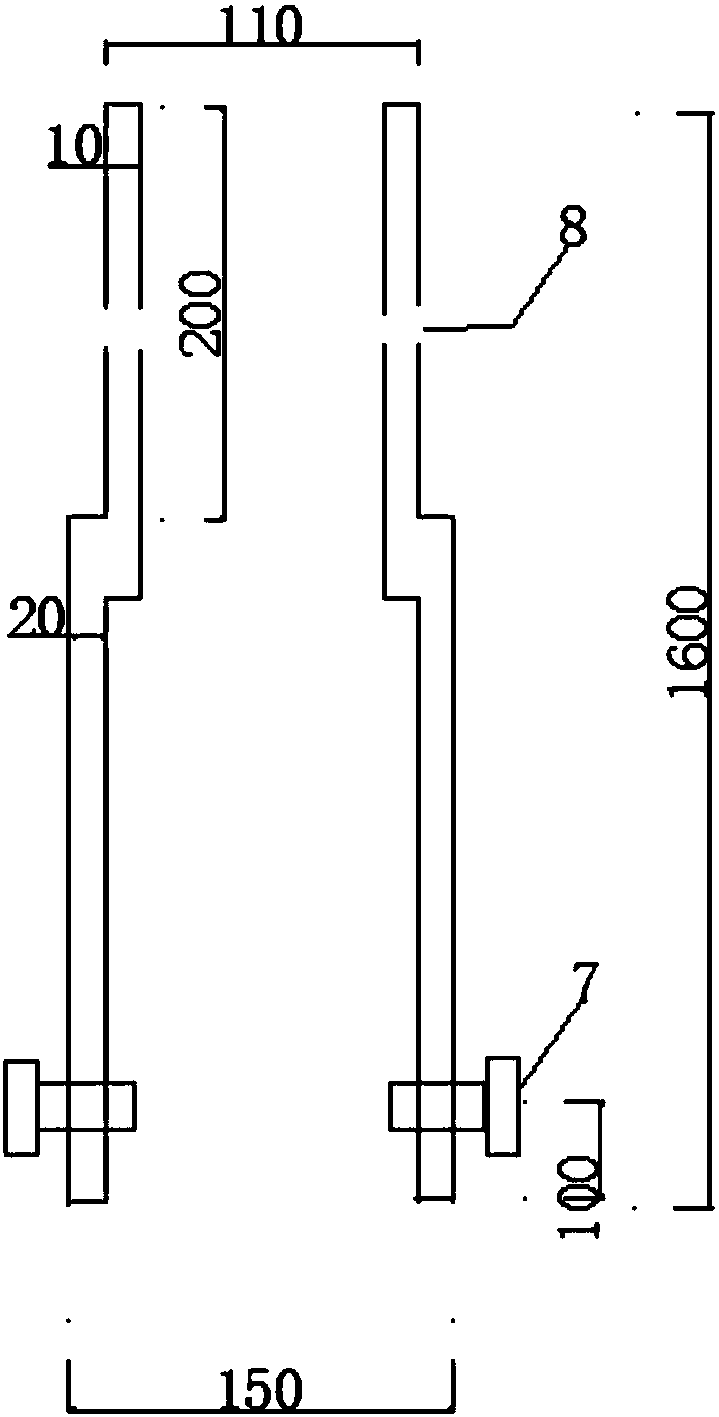 Beam bottom bonded rebar feed device and using method thereof