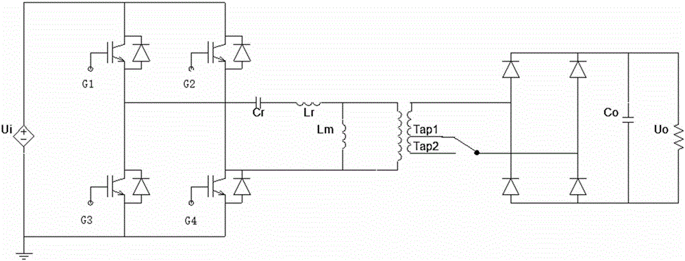 Adjustable transformer ratio-based wide-input LLC resonant converter and regulation and control method