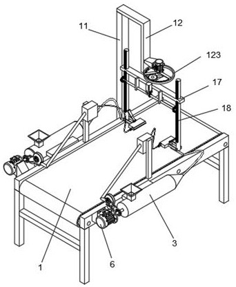 Multi-shaft spraying device for coating preparation