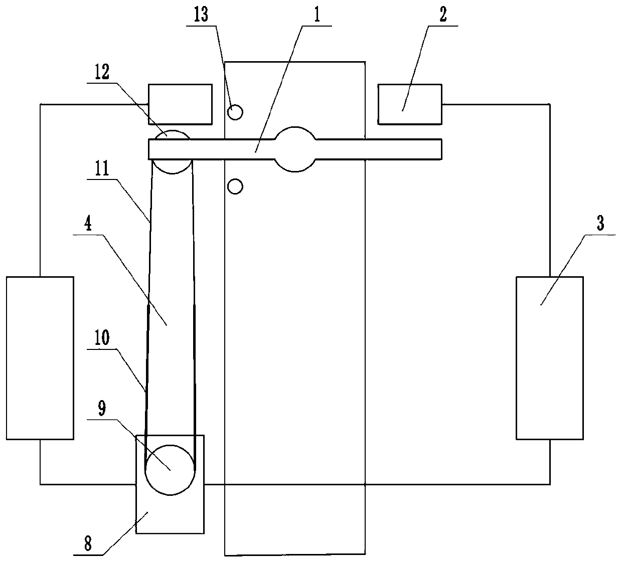 Real-time forced belt deviation correcting device