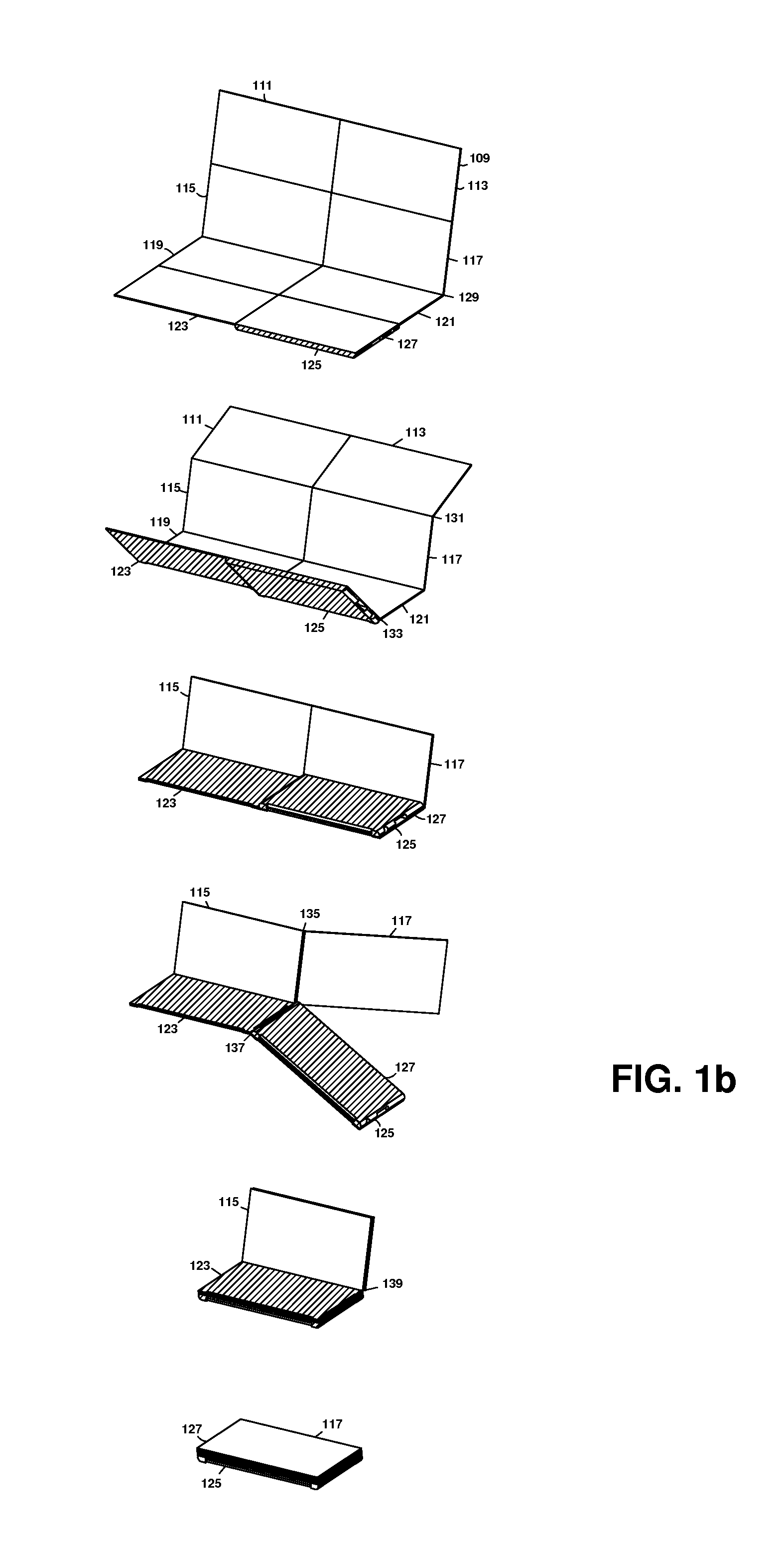 Reconfigurable touch screen computing device
