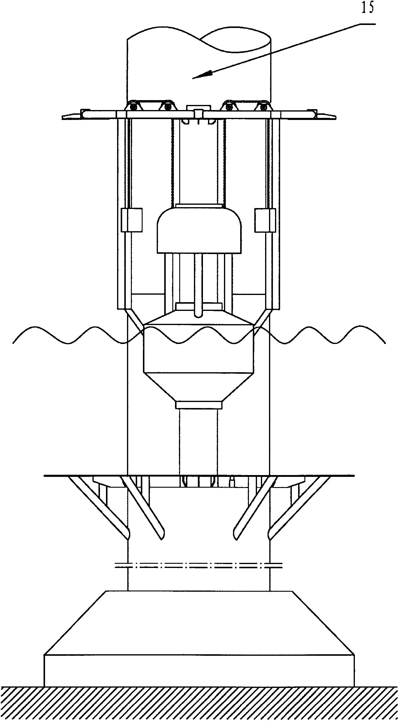 Combined wave power station