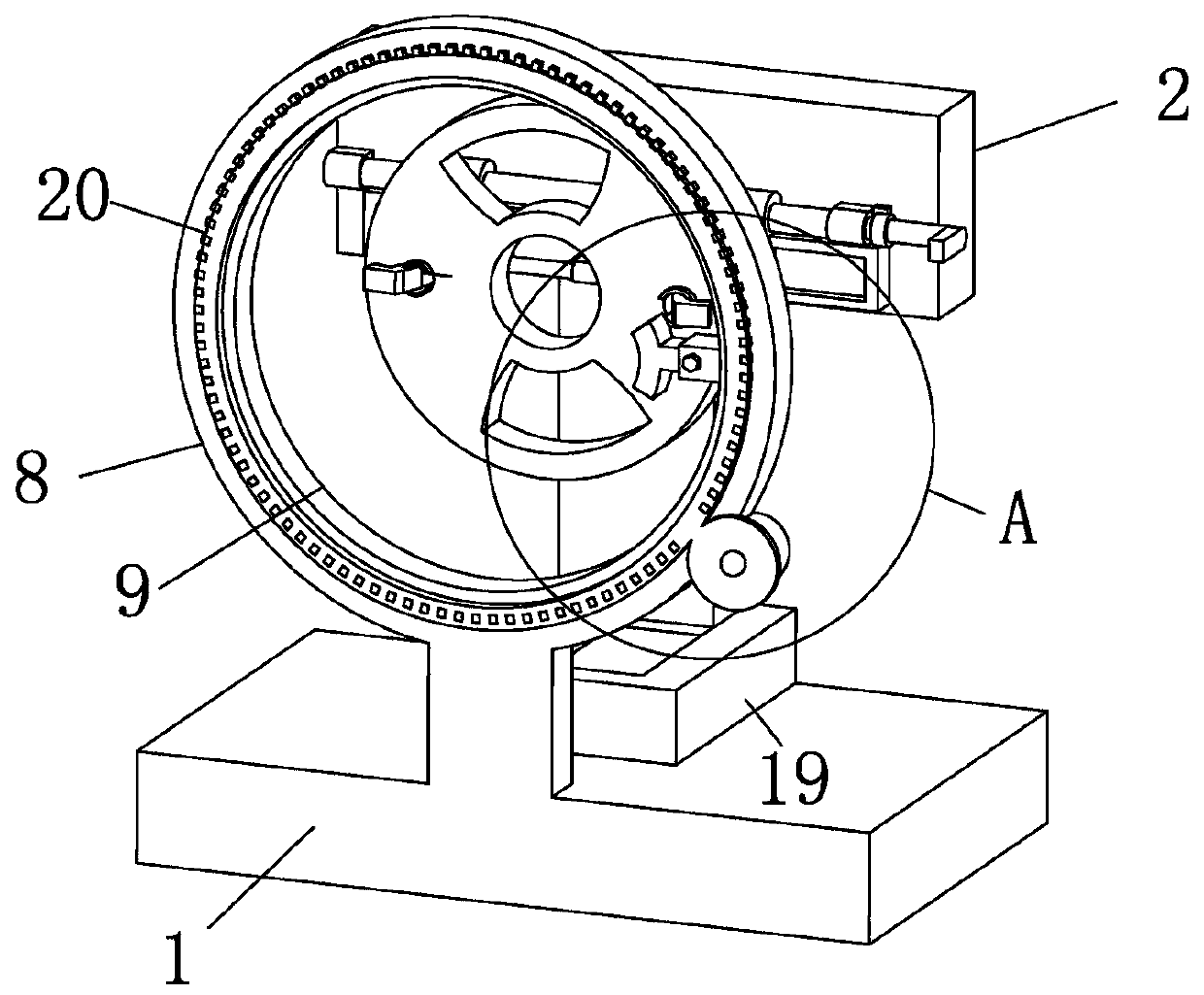 Tool clamp facilitating production of belt pulley