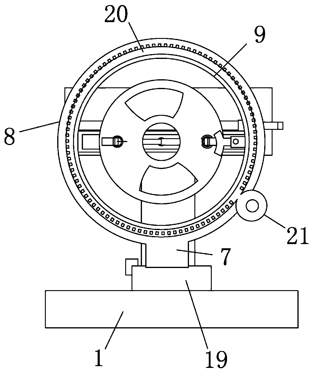 Tool clamp facilitating production of belt pulley
