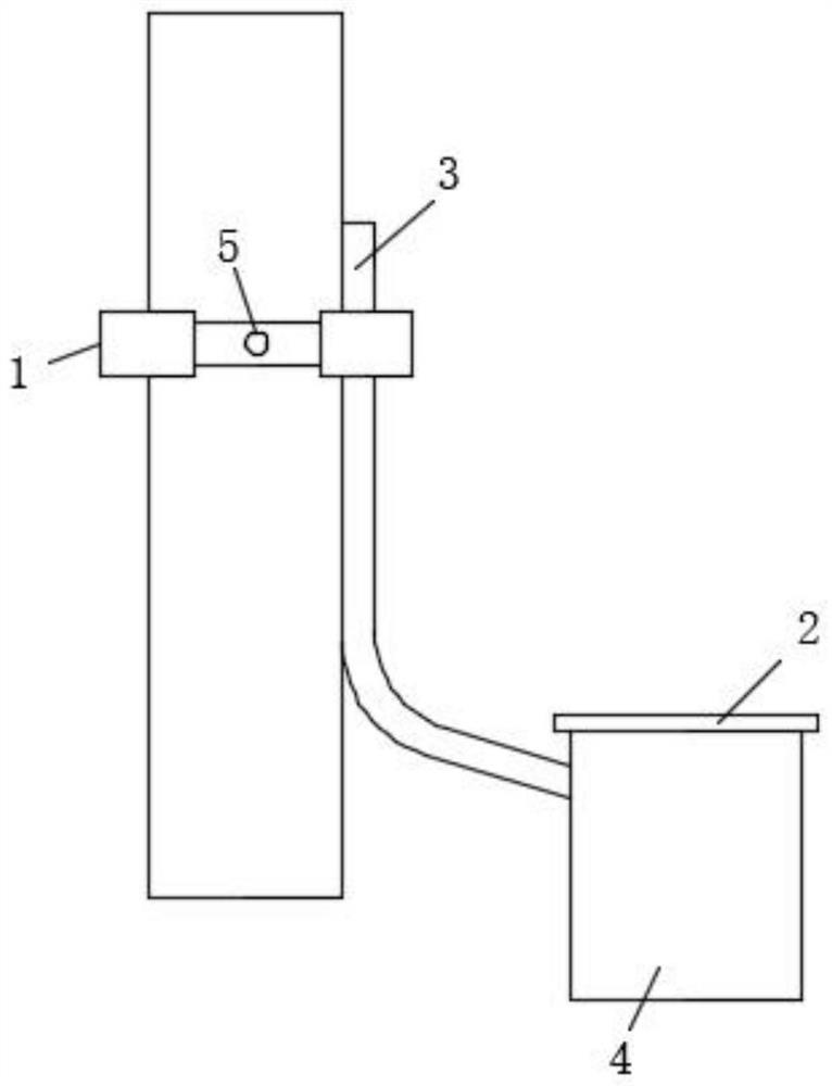 Trunk flow collecting and detecting device