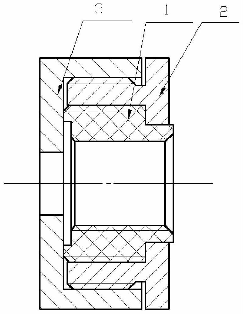 An airtight test connection device used to protect the valve nozzle after surface treatment