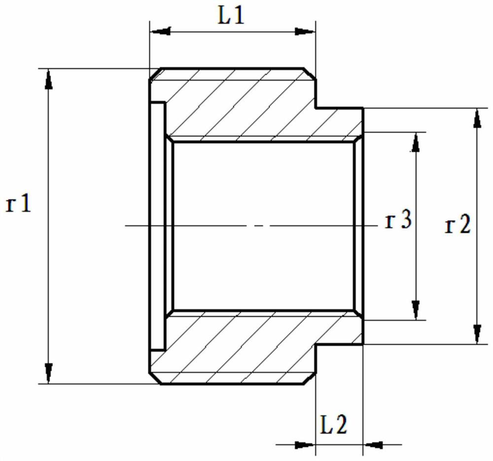 An airtight test connection device used to protect the valve nozzle after surface treatment