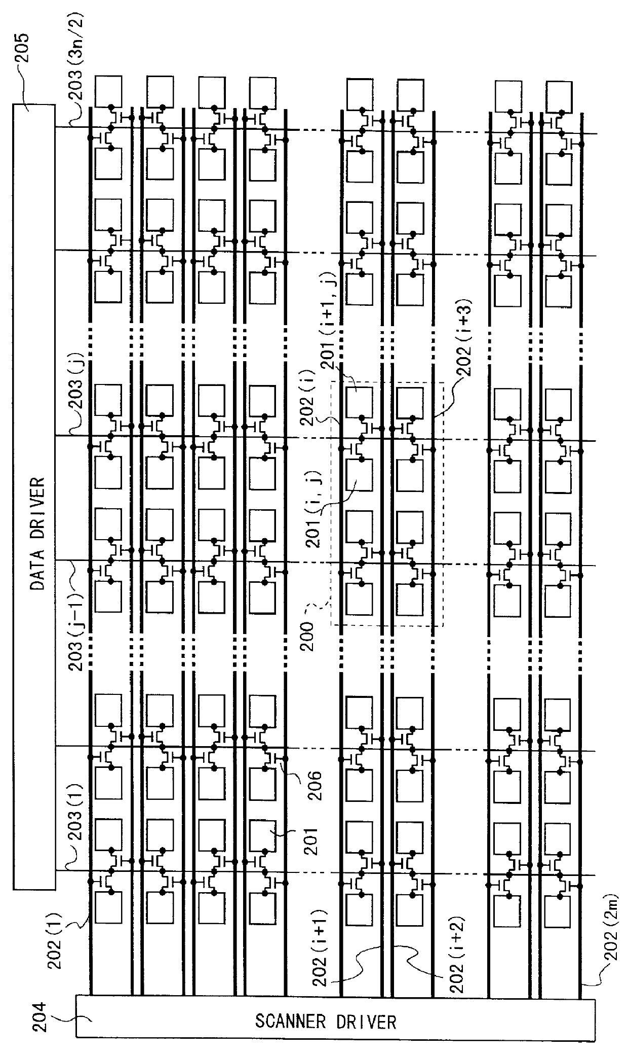 Active-matrix type liquid-crystal display