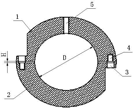 Circular shaft clamping tool