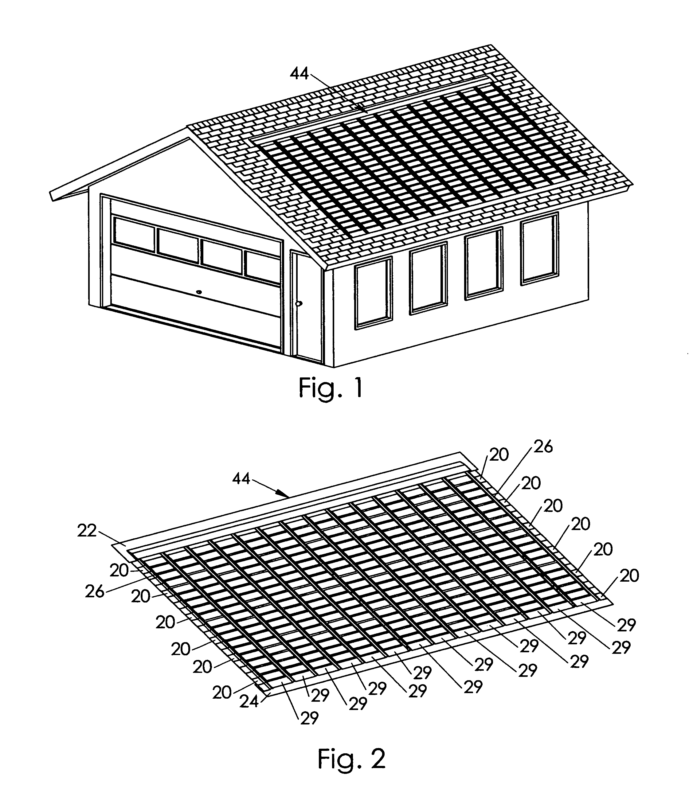 Asphalt roof integrated photovoltaic