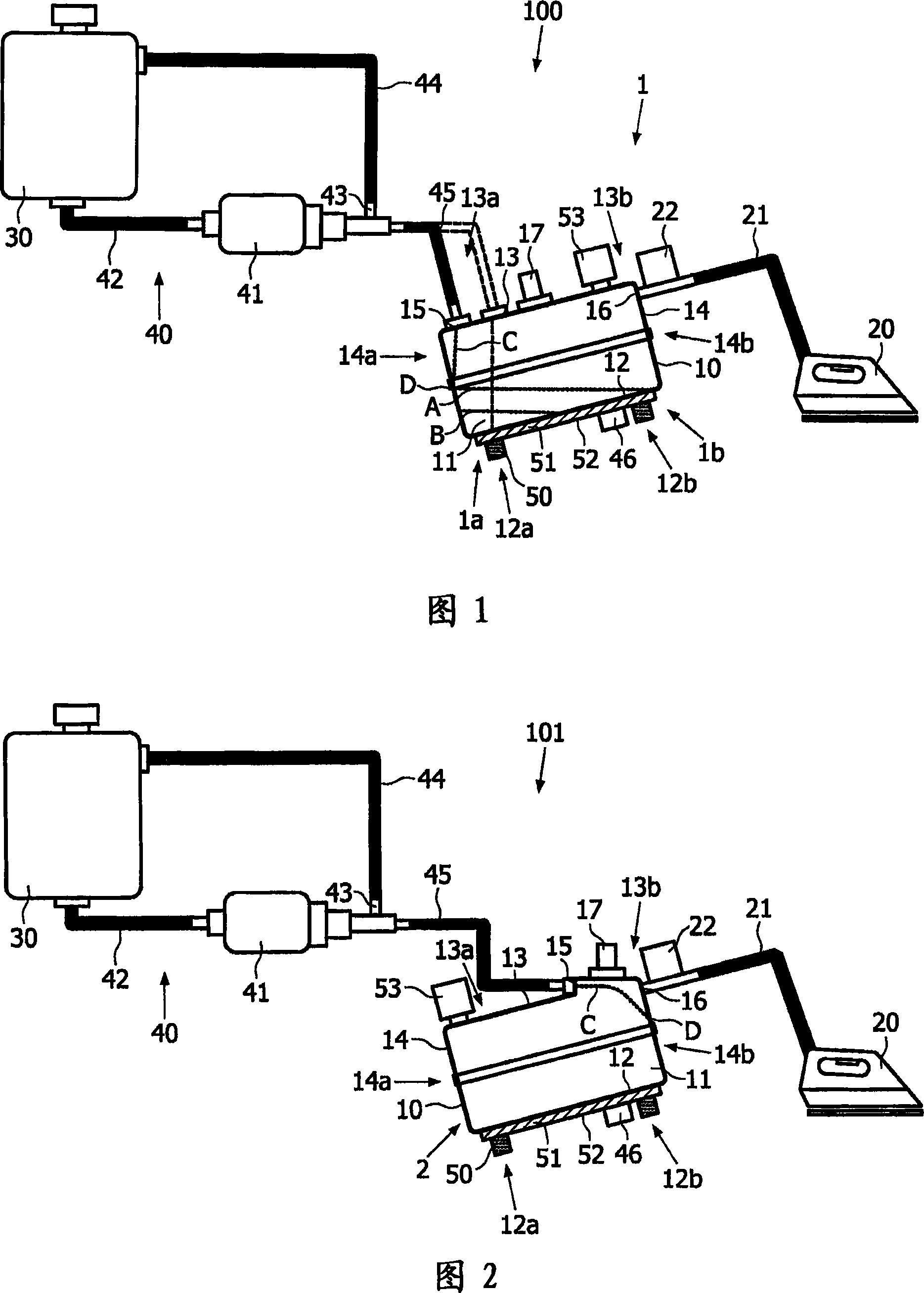 Boiler for use in a steam generating device