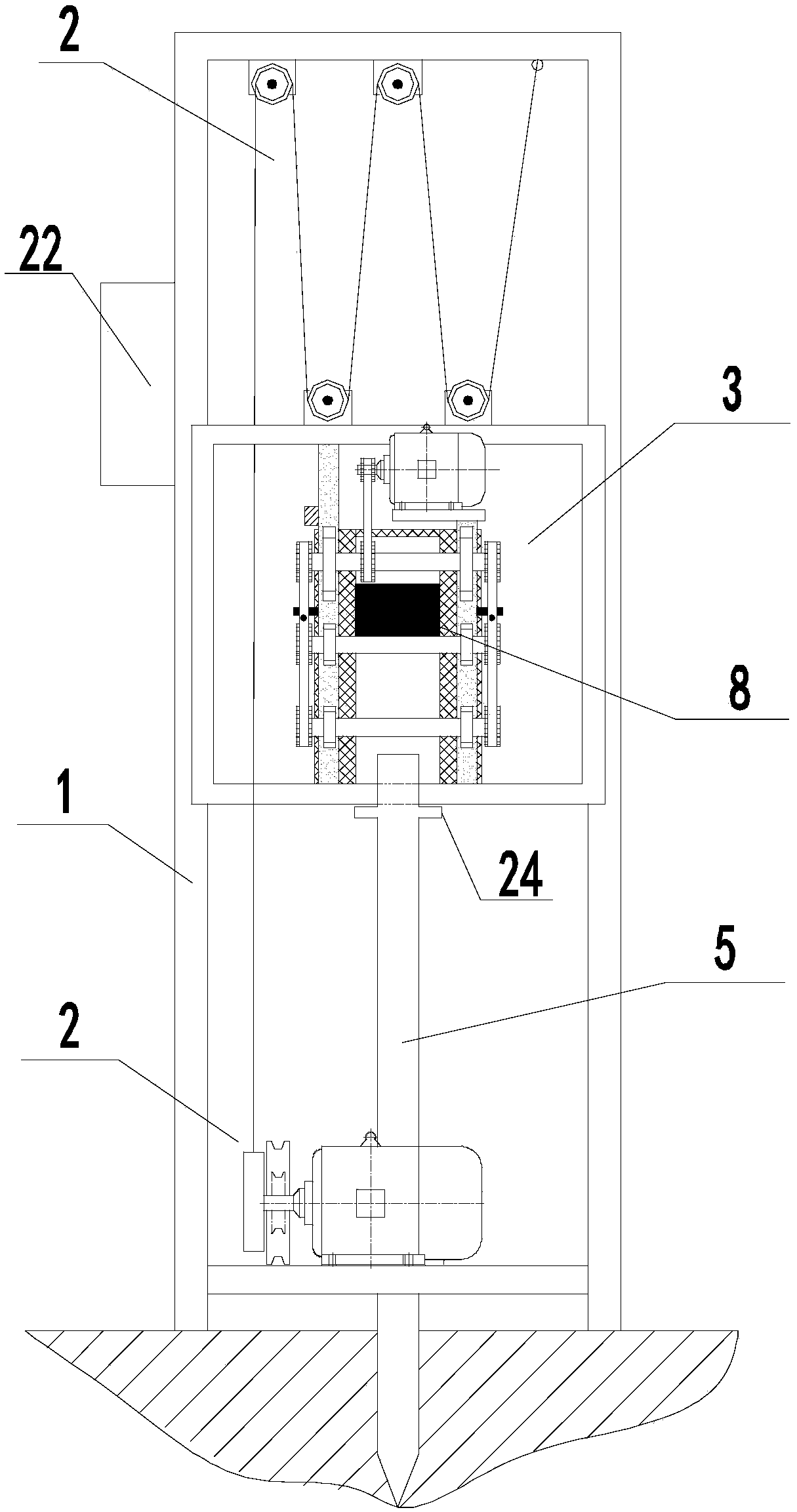 Drill rod detection machine