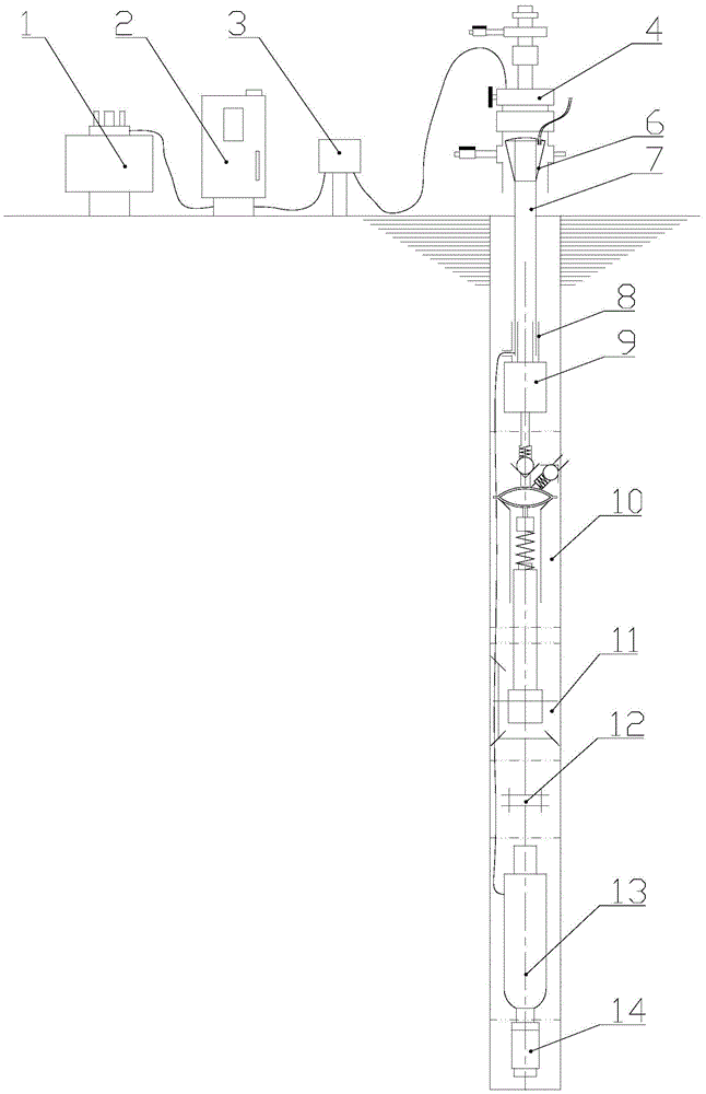 Submersible diaphragm pump and composite coiled tube oil extraction system