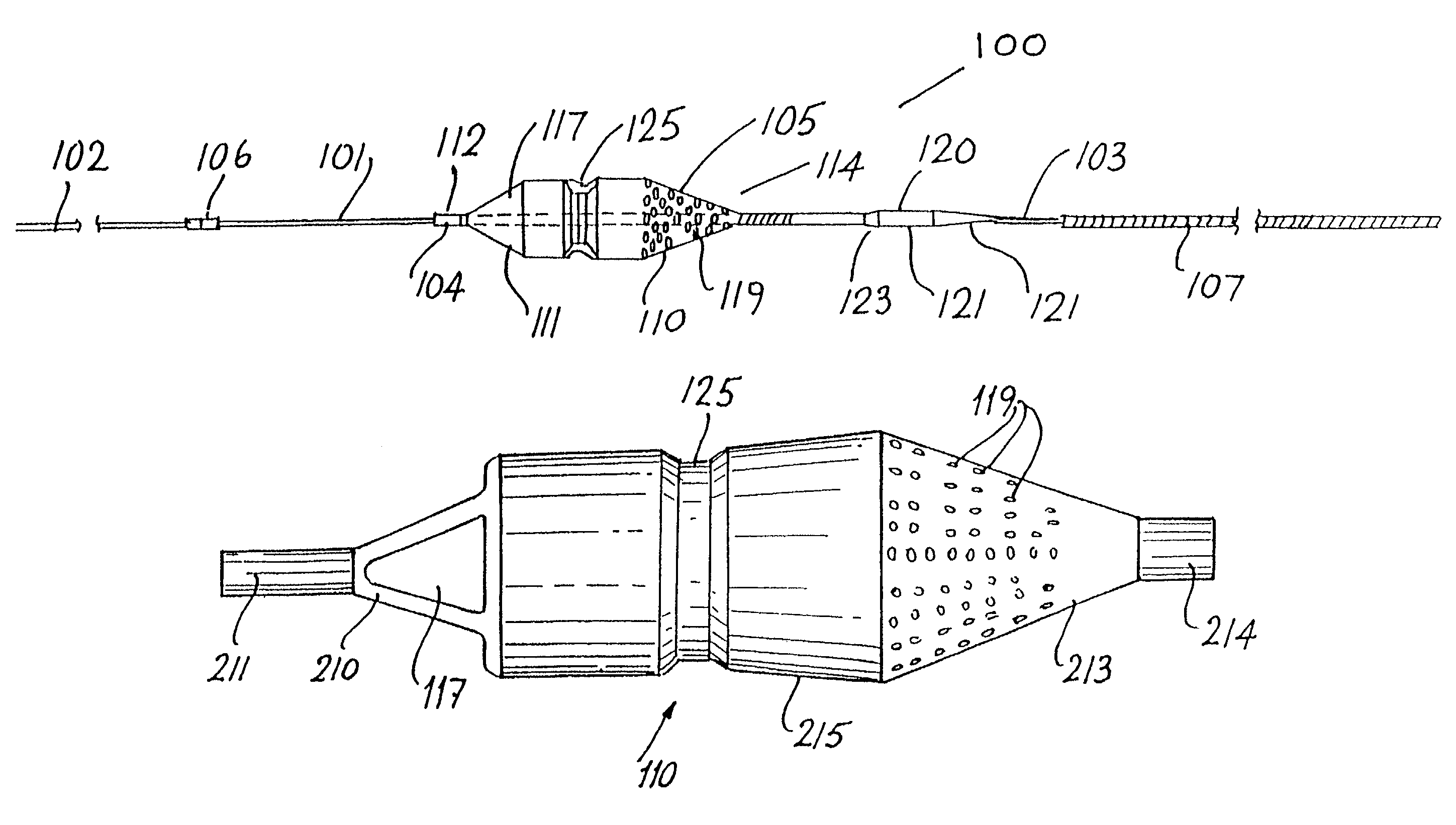 Filter element for embolic protection device
