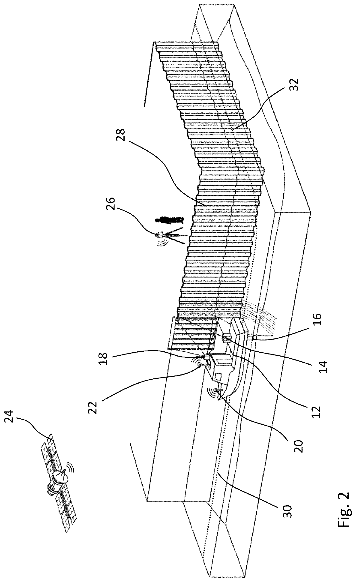 Apparatus for measuring a structure and associated method