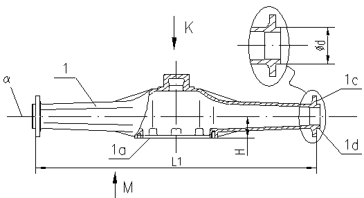 The conversion and use method of the multi-variety V-shaped positioning axle housing cleaning consignment trolley
