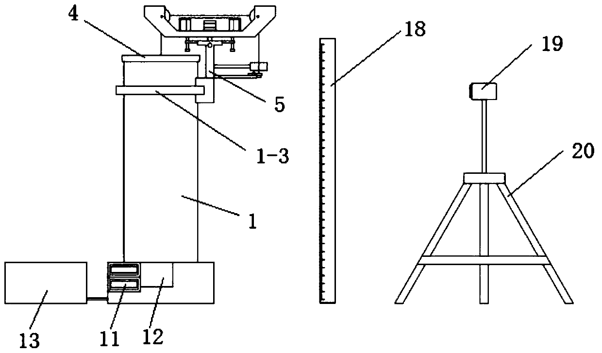 Fluid viscosity coefficient measuring instrument based on image recognition