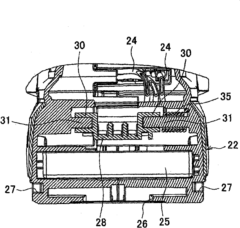 Attachment device-equipped electric tool