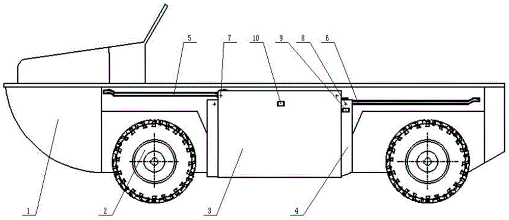 Drag reduction mechanism for wheel type multipurpose vehicle