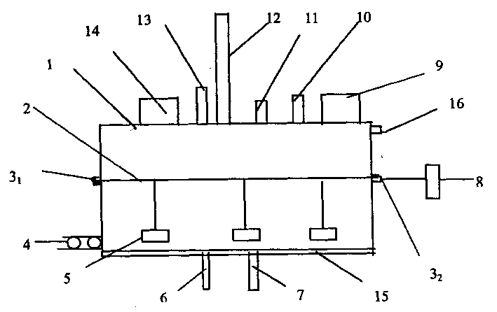 Preparation method of inorganic-organic composite particle and its special-purpose equipment