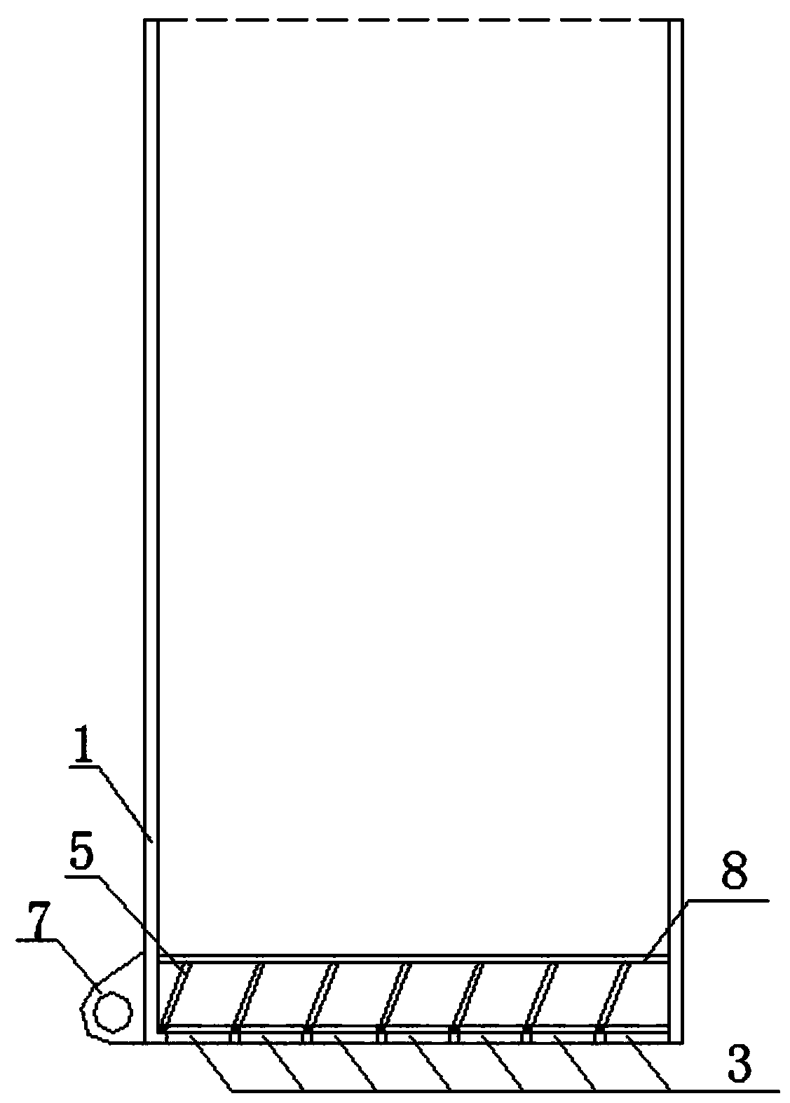 Device and method for treating overfilled concrete of underwater bored pile in advance