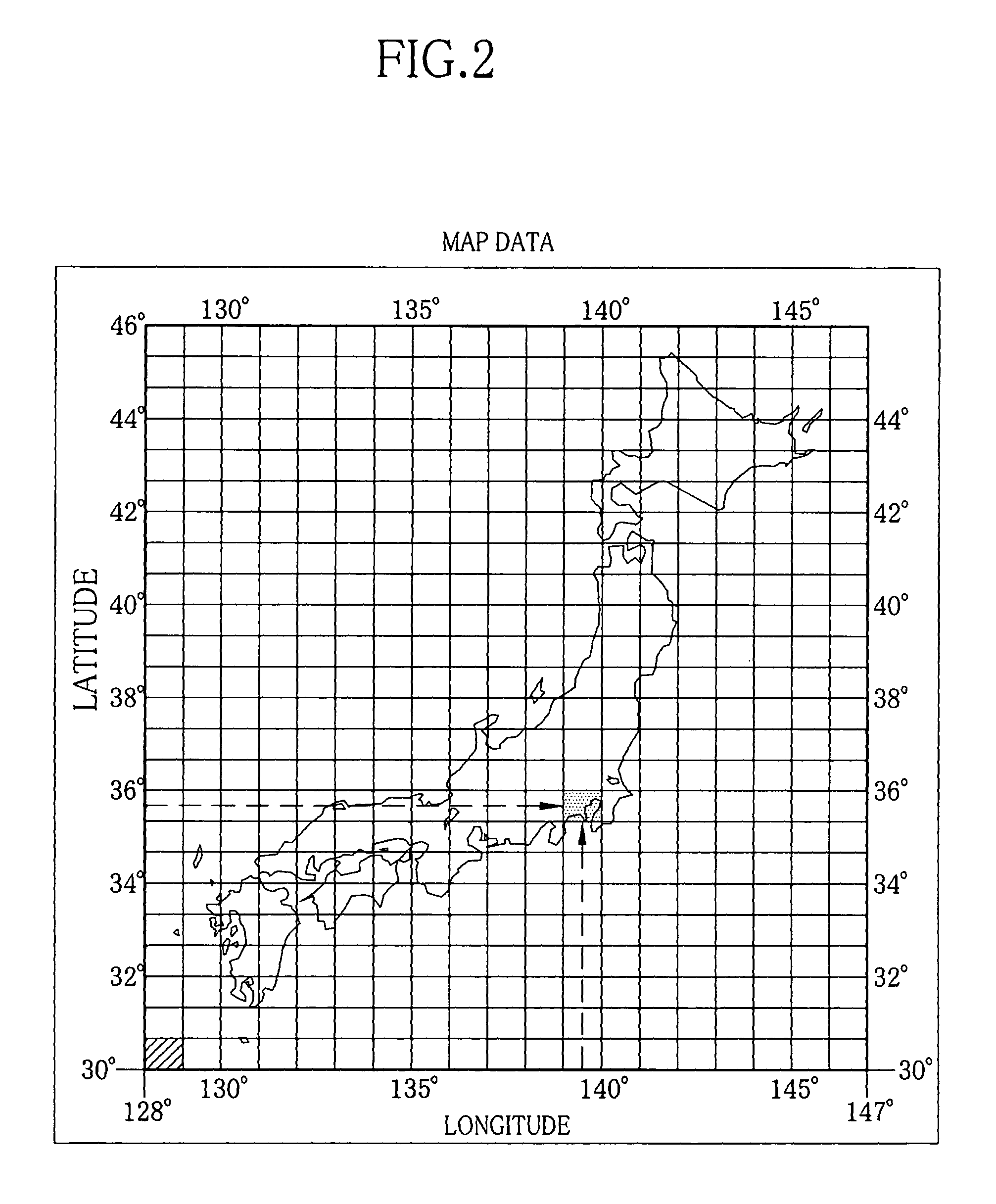Landmark search system for digital camera, map data, and method of sorting image data