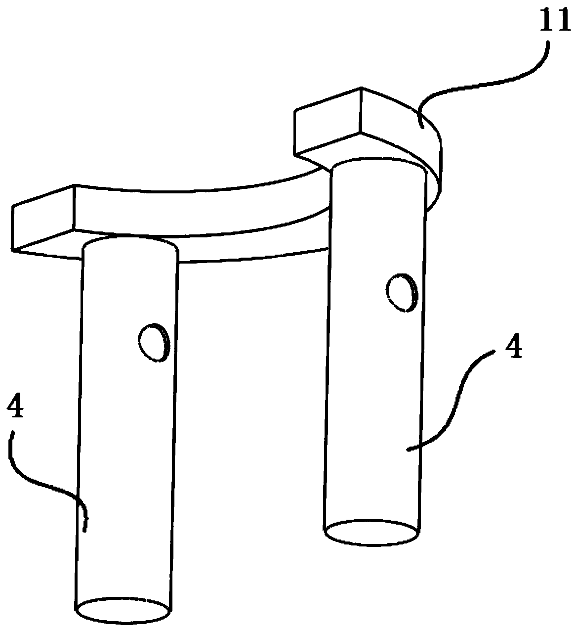 Correction mechanism for roots of plants growing in shallow water or hygrophilous plants