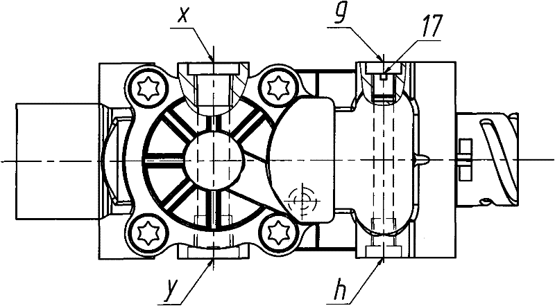 Inflation/deflation valve assembly for central tire inflation/deflation system of automobile