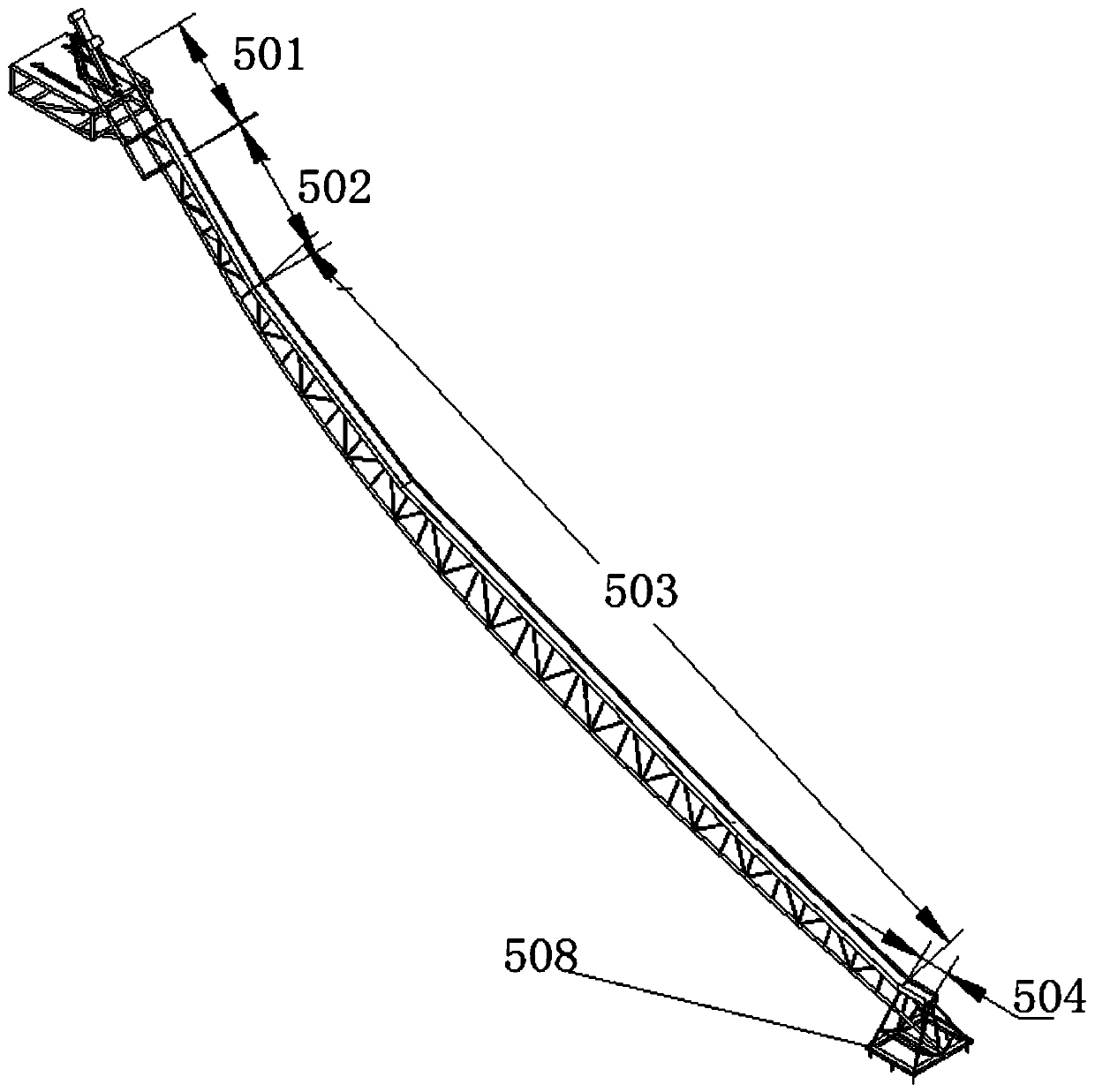 Guide frame for salvaging sunken ship and application of guide frame