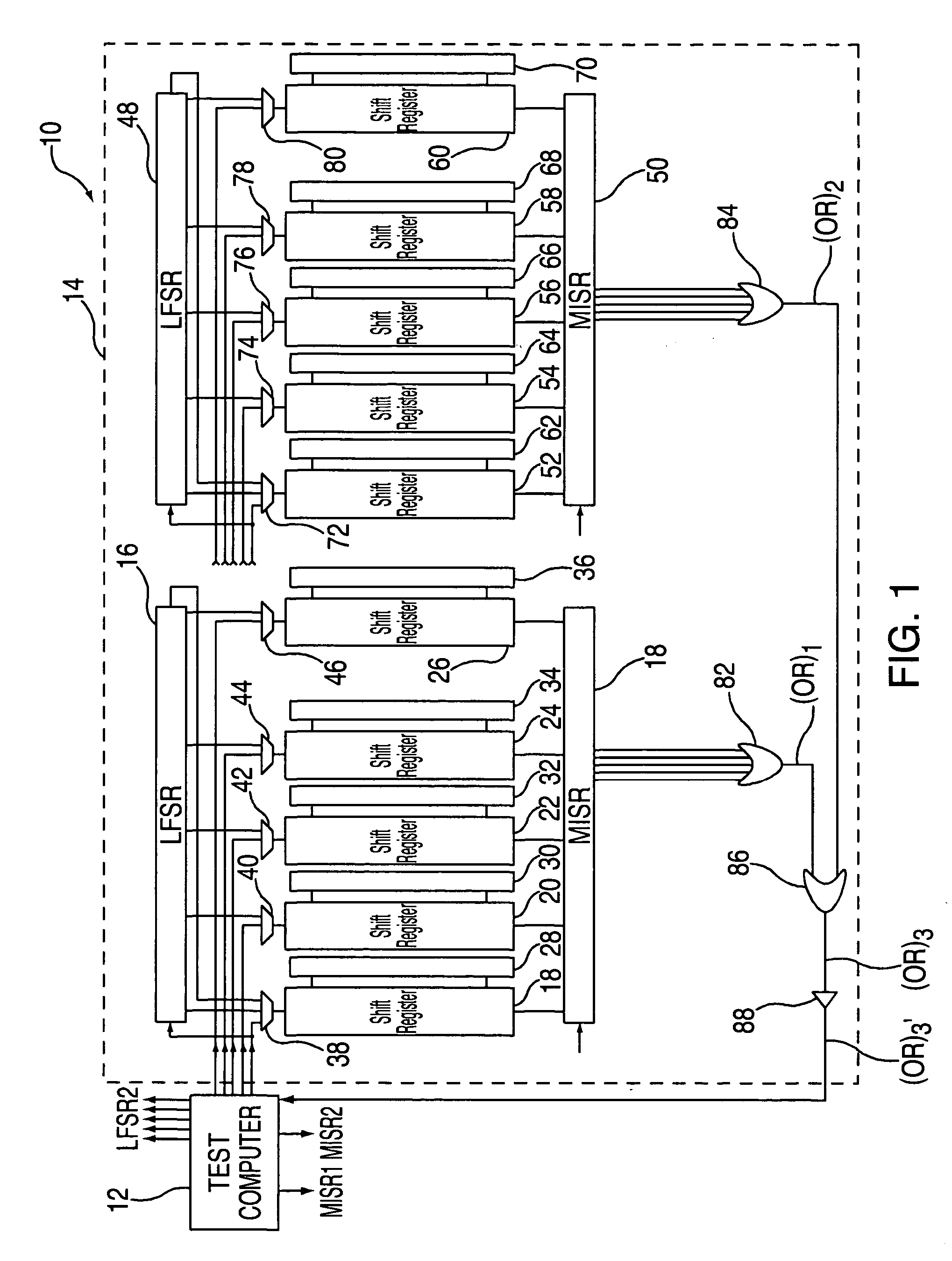 System and method for testing electronic devices on a microchip