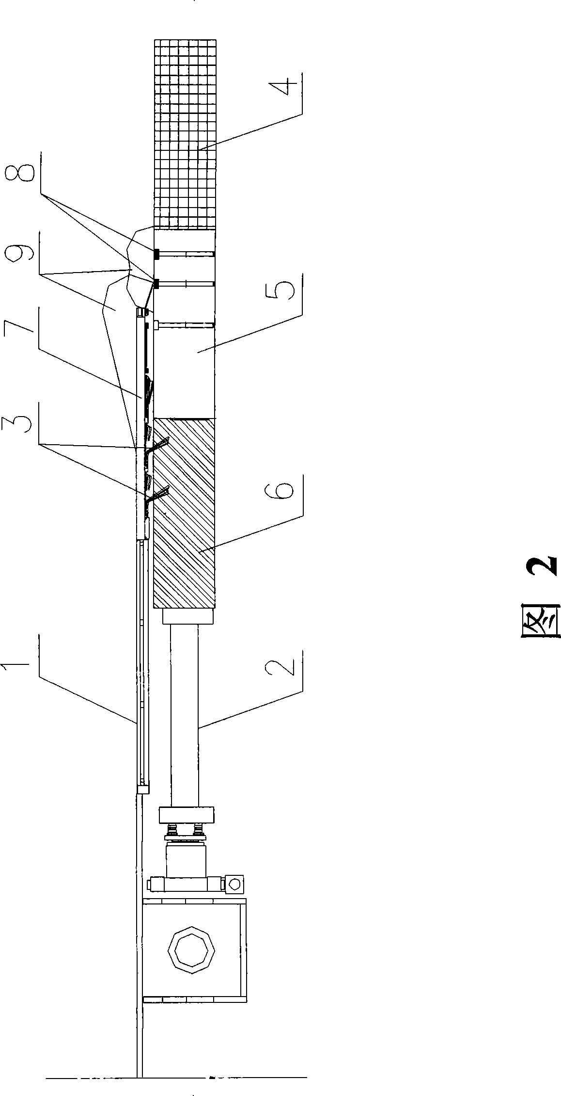 Construction method for exchanging shield ventral brush