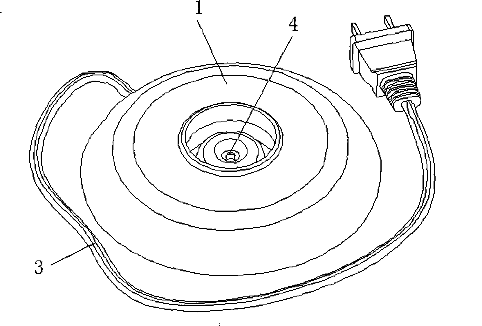 Heating plate and method of manufacturing the same and electric heating kettle using the same