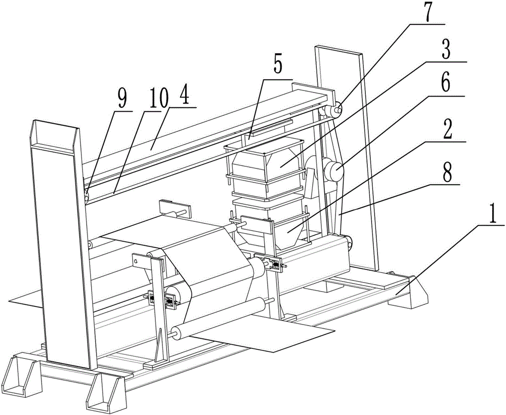 Pole piece coating thickness online detecting system and detecting method