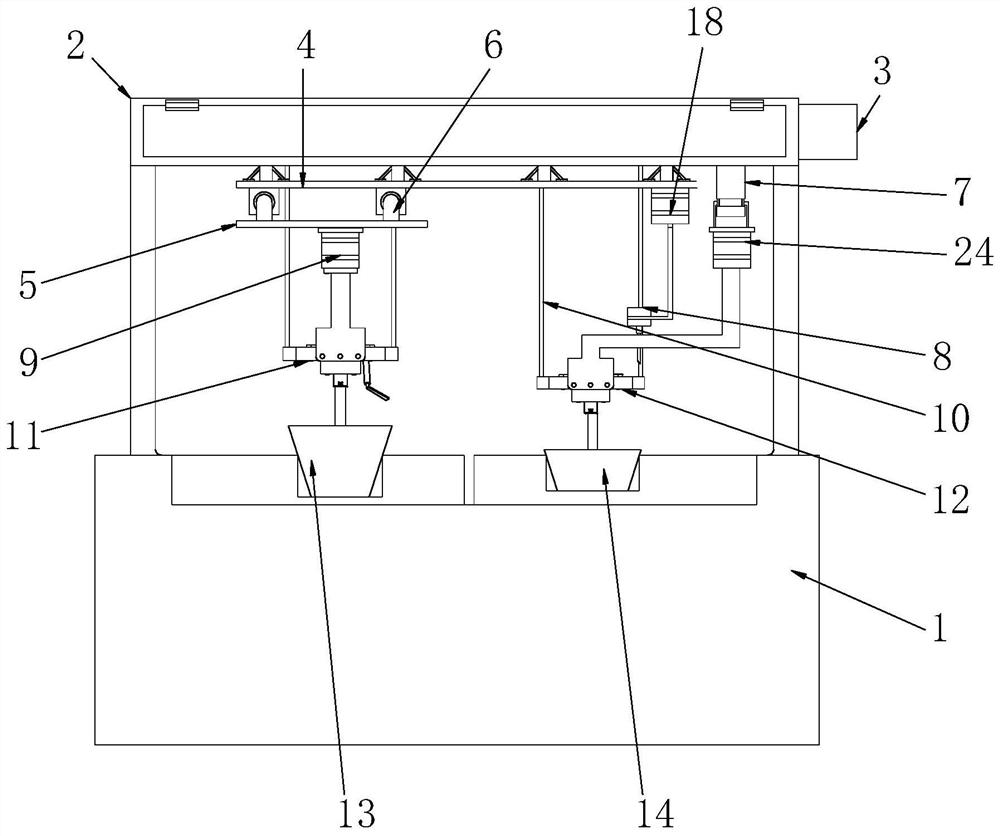 A kind of nutrient bowl seedling grafting machine