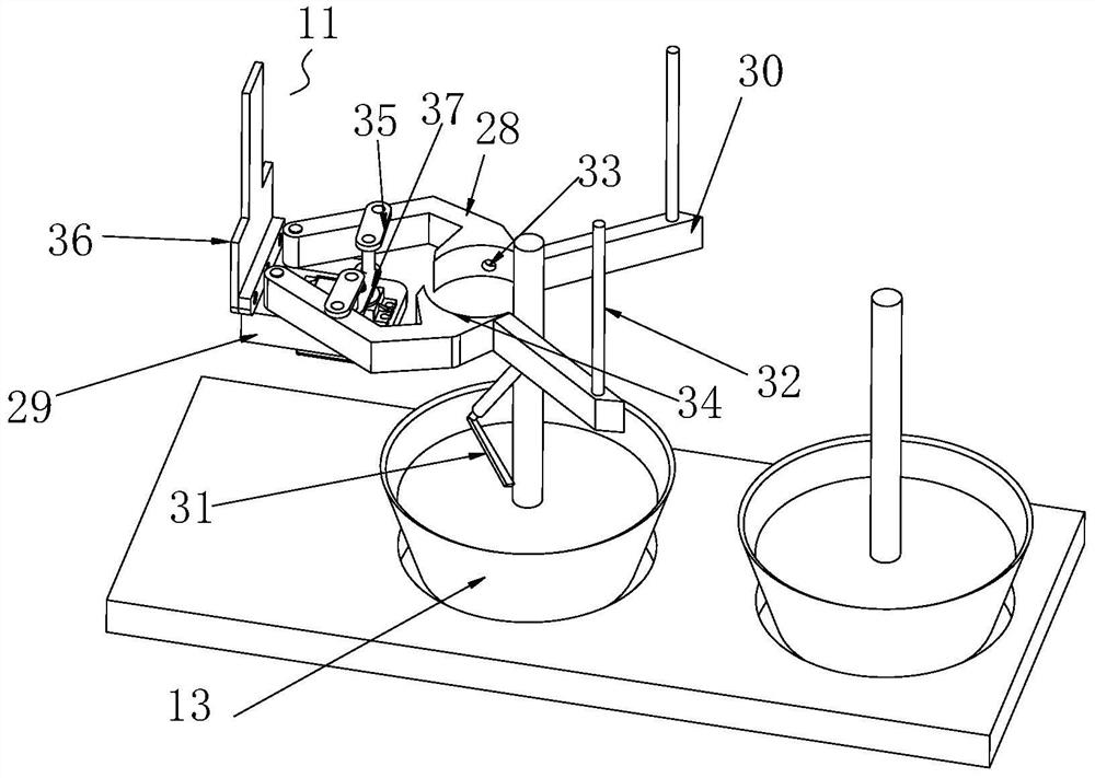 A kind of nutrient bowl seedling grafting machine