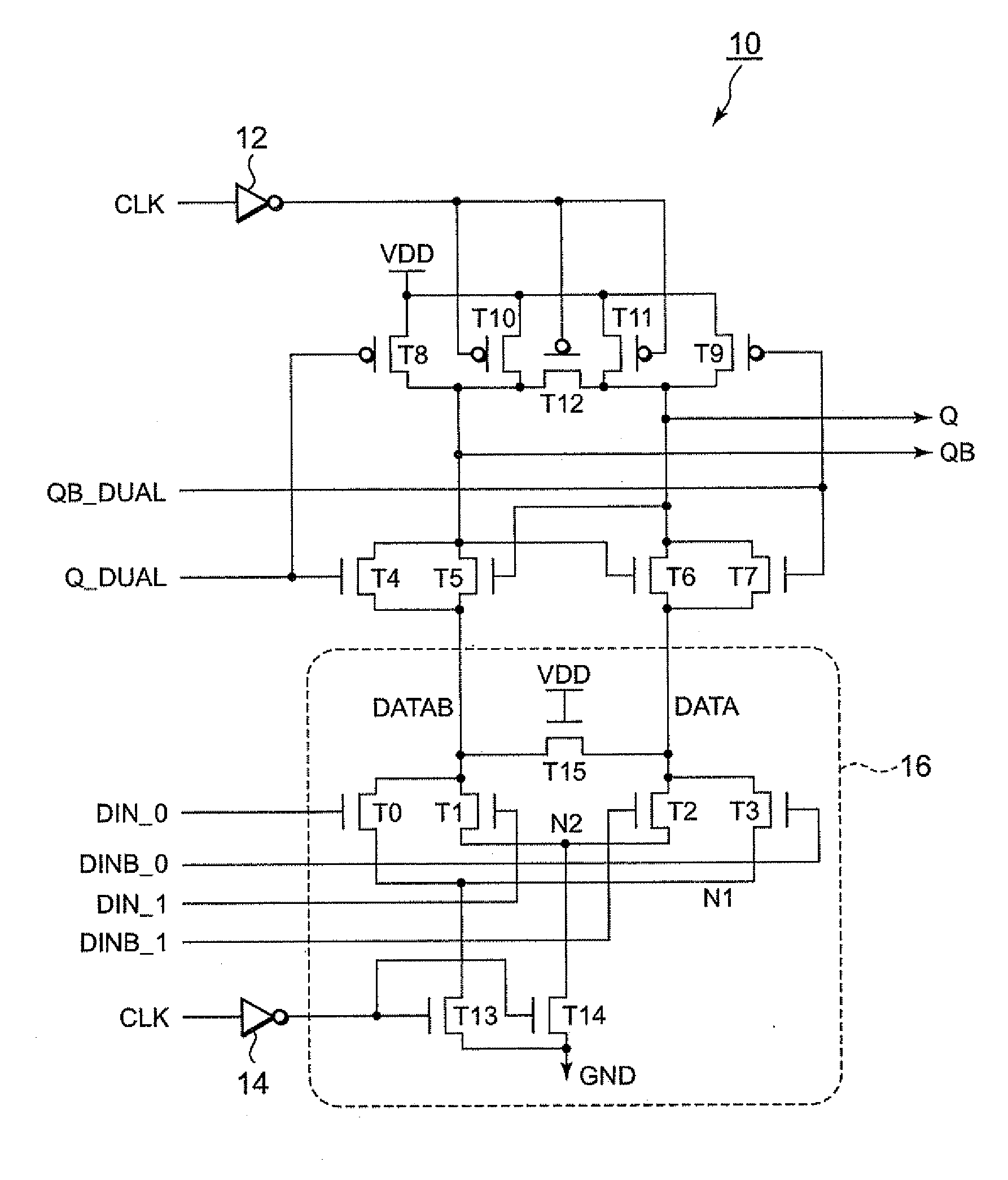 Design Structure for Radiation Hardened Programmable Phase Frequency Divider Circuit