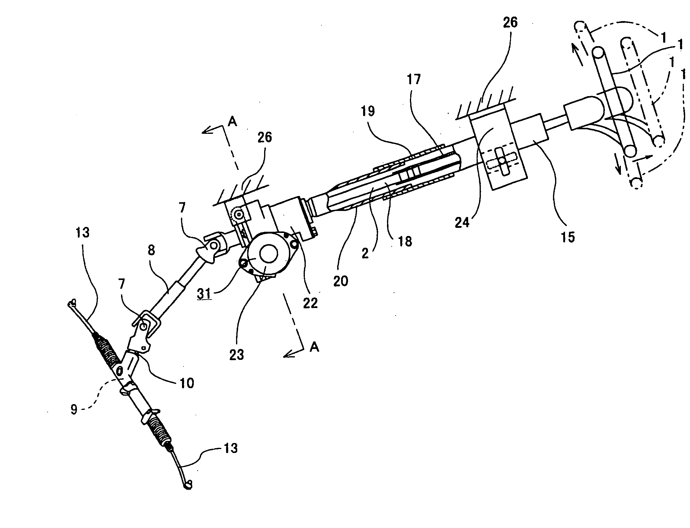 Worm reduction gear and electric power steering apparatus