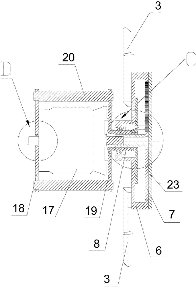 Industrial fan and blade rotation method thereof