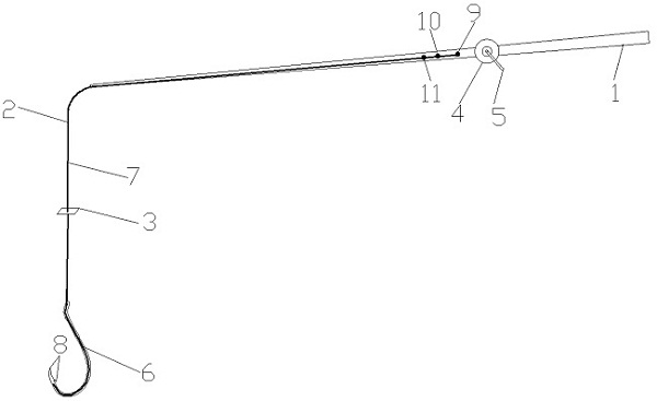 Fishing rod for night fishing and manufacturing method thereof